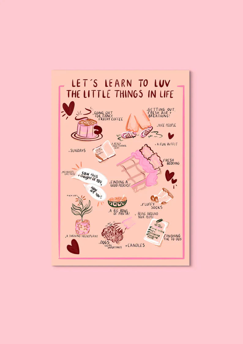 Luv The Lil Things A4 Print