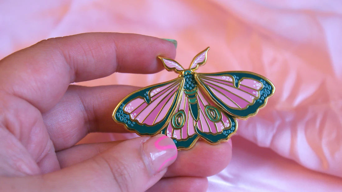 Cleo - Moving Moth - Enamel Pin