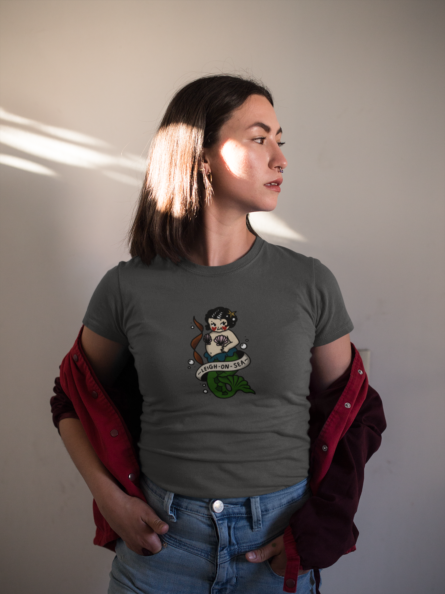 Mermaid Kewpie - Leigh-On-Sea T-Shirt