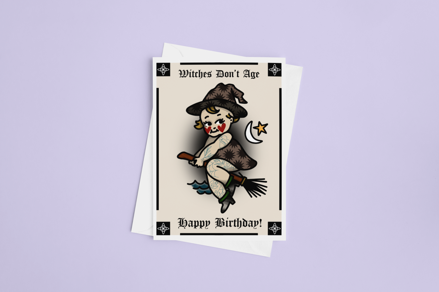 Witches Don’t Age Birthday Kewpie Greeting Card
