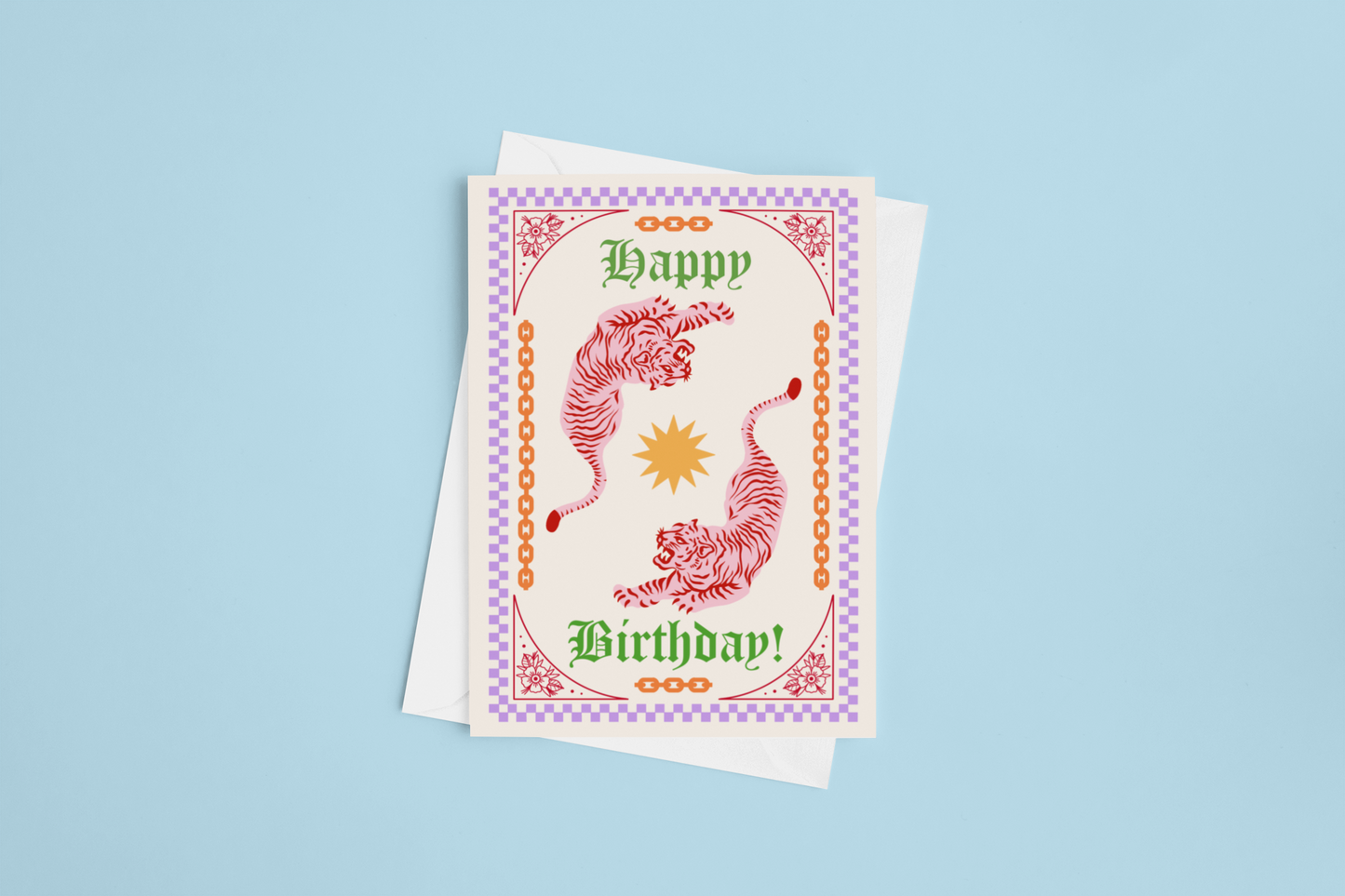 Happy Birthday Tiger Greeting Card