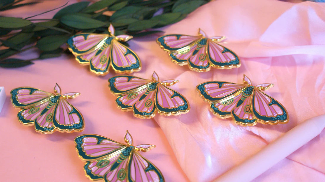 Cleo - Moving Moth - Enamel Pin