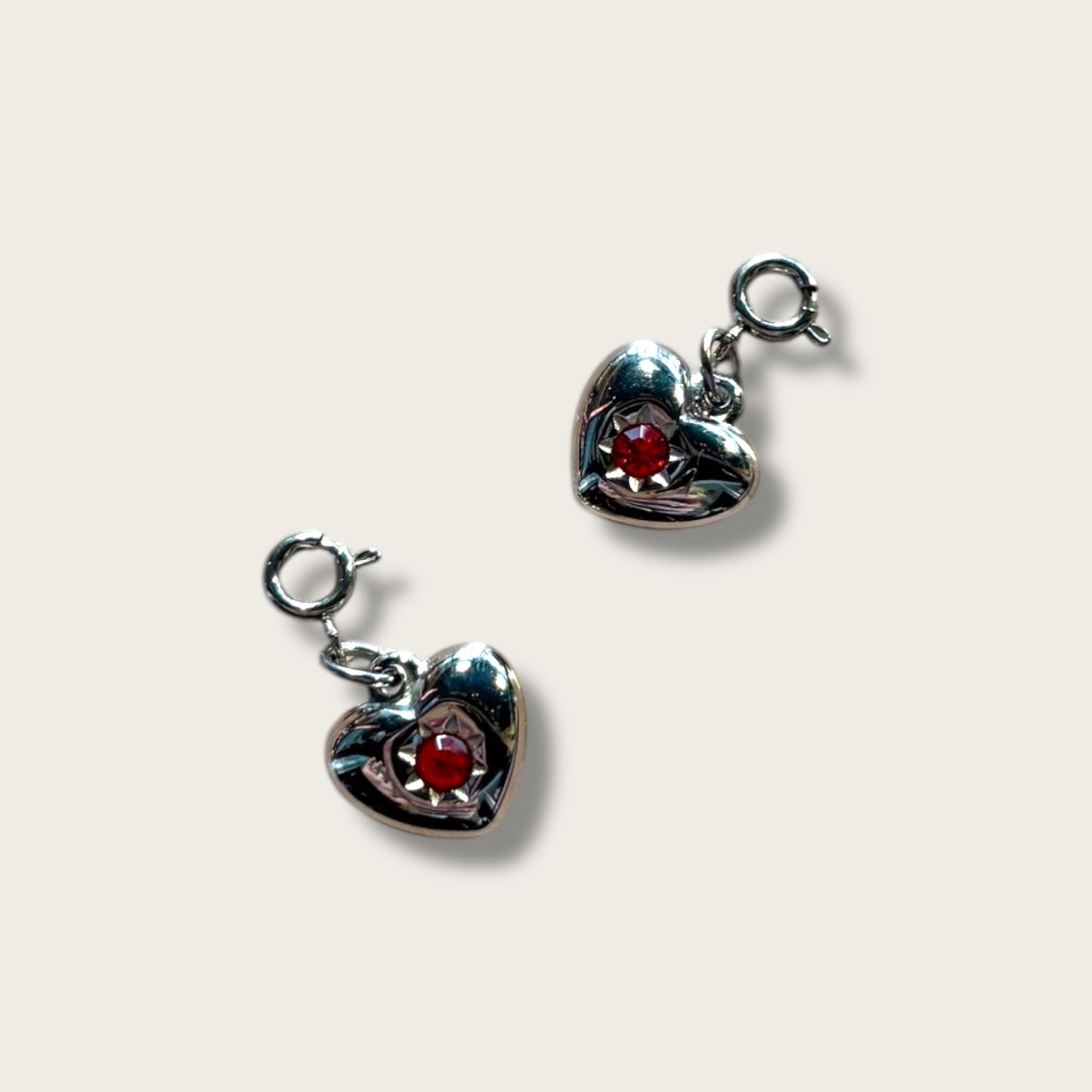 Heart Charm 1pc - Stainless Steel