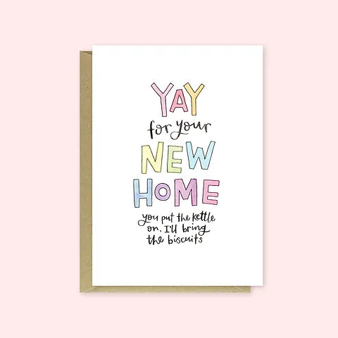 Yay, New Home Greeting Card