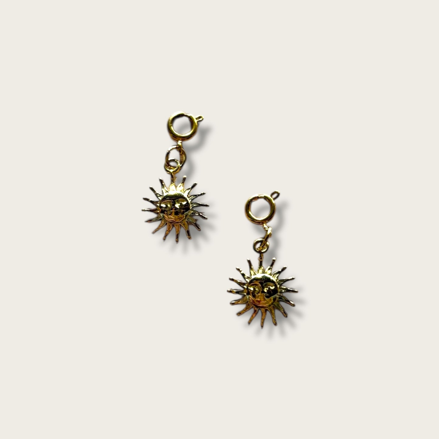 Sun Charm 1pc - 18k Gold Plated