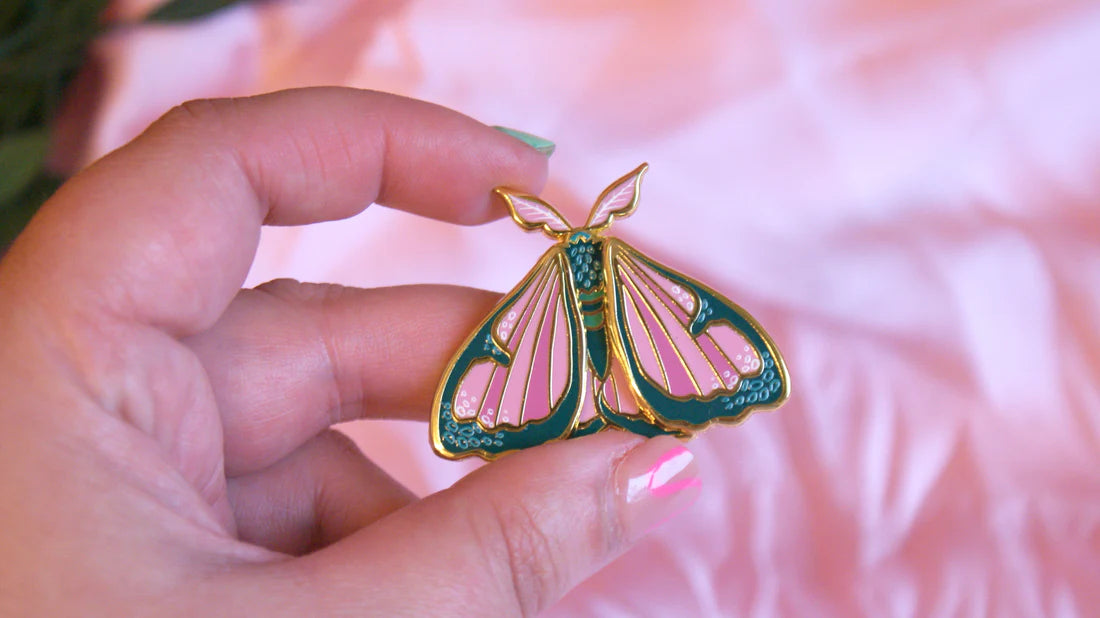 Cleo - Moving Moth - Enamel Pin