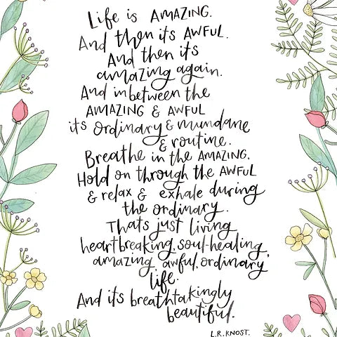 Life Is Amazing… A4 Print