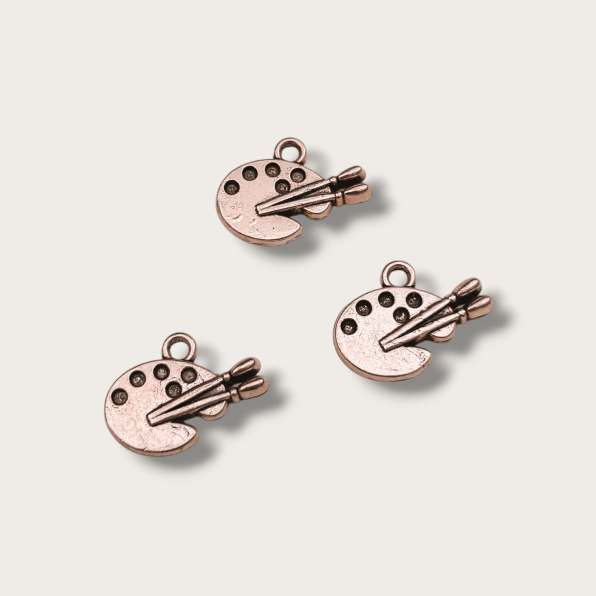 Paint Charm 1pc - Silver Tone