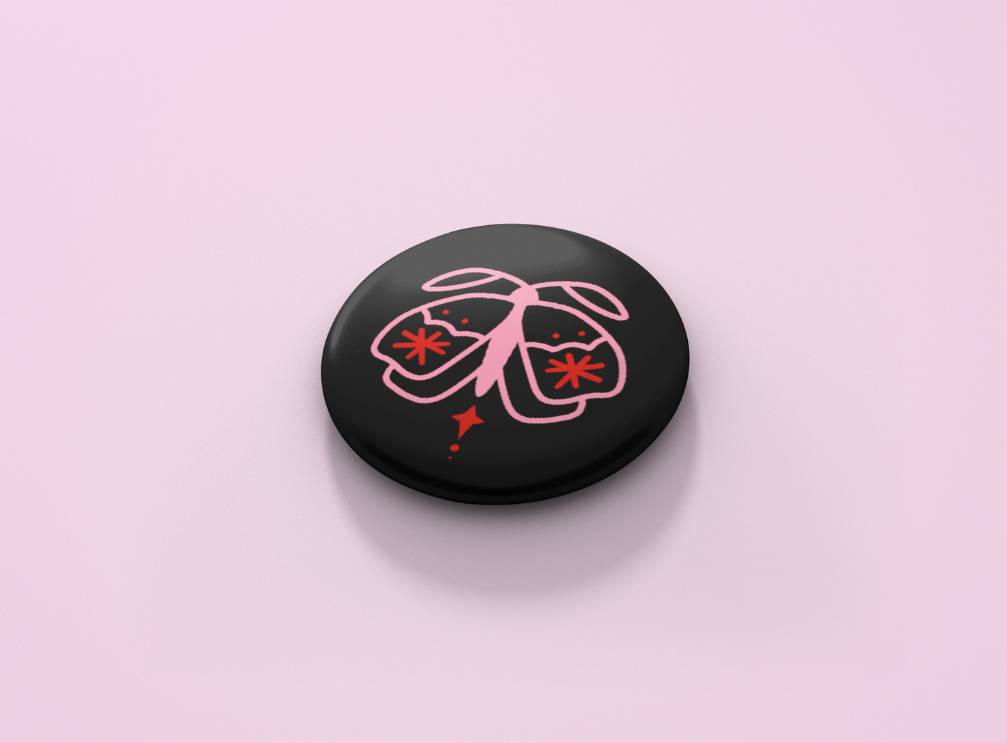Moth Button Badge