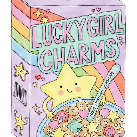 Lucky Girl Cereal A4 Print