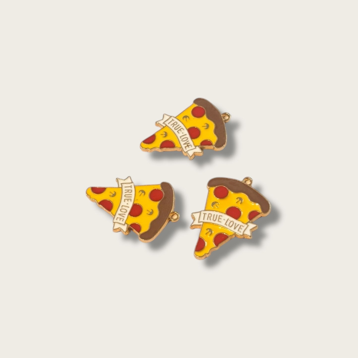 Pizza Charm 1pc - Gold Tone