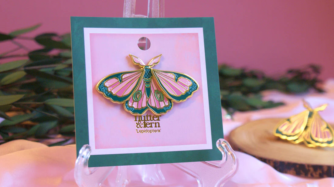 Cleo - Moving Moth - Enamel Pin