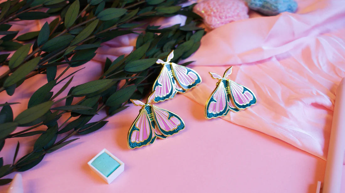 Cleo - Moving Moth - Enamel Pin