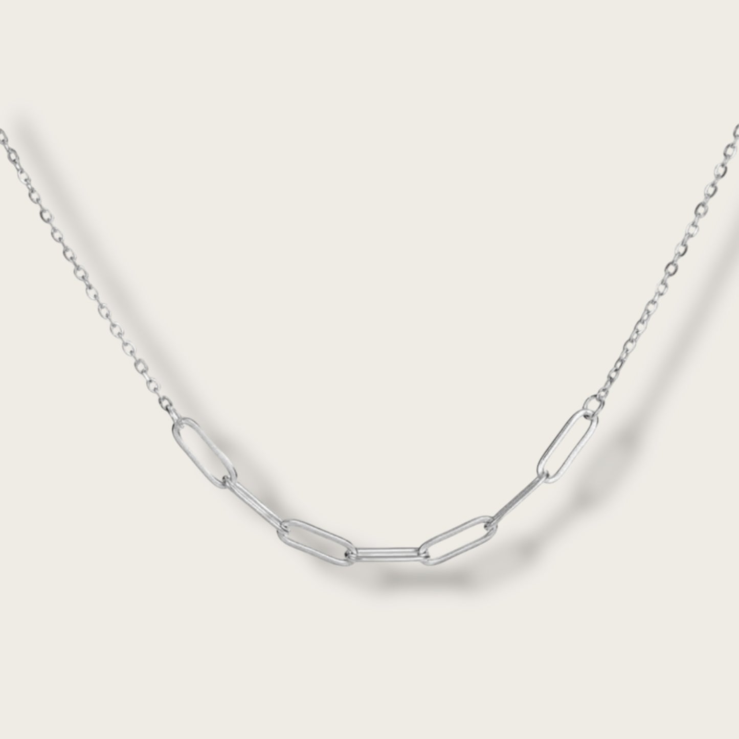 No.7 Necklace 1pc - Stainless Steel