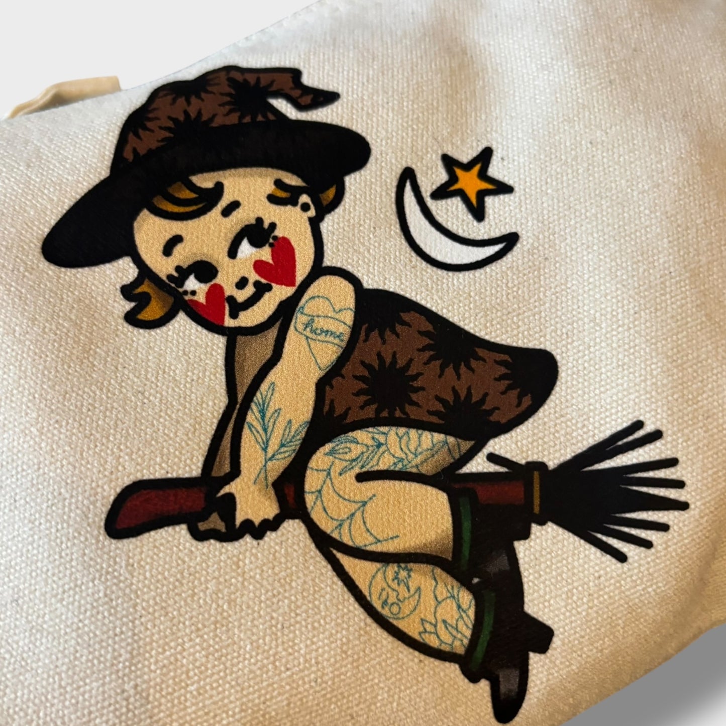 Witch Kewpie Canvas Pouch