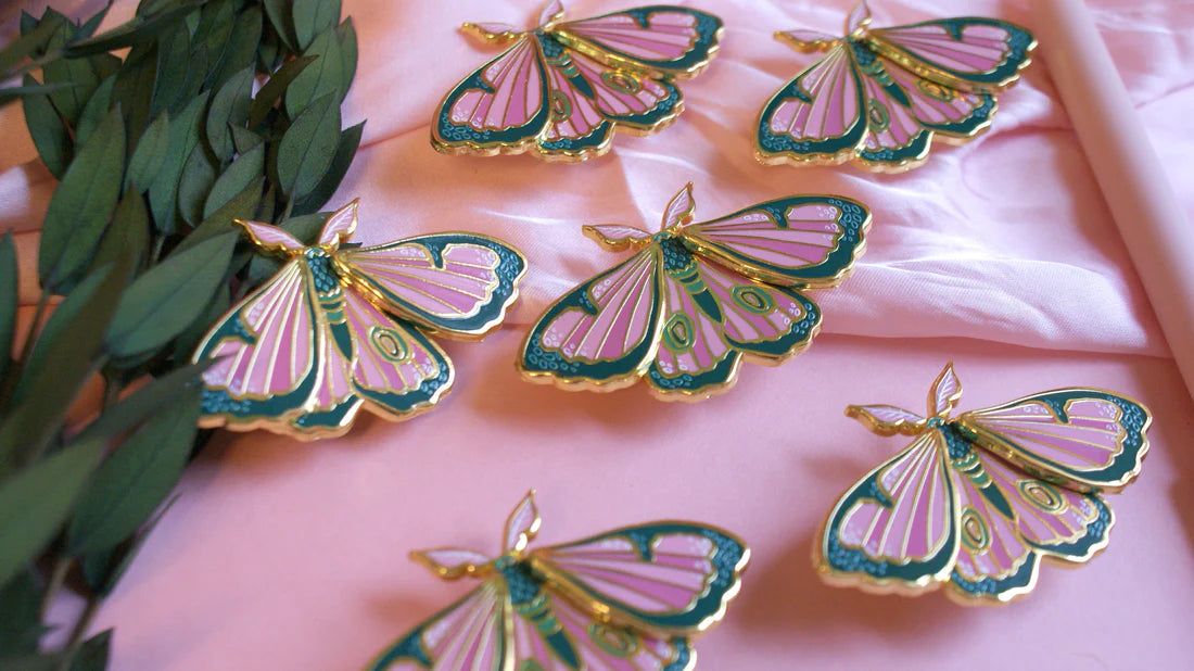Cleo - Moving Moth - Enamel Pin