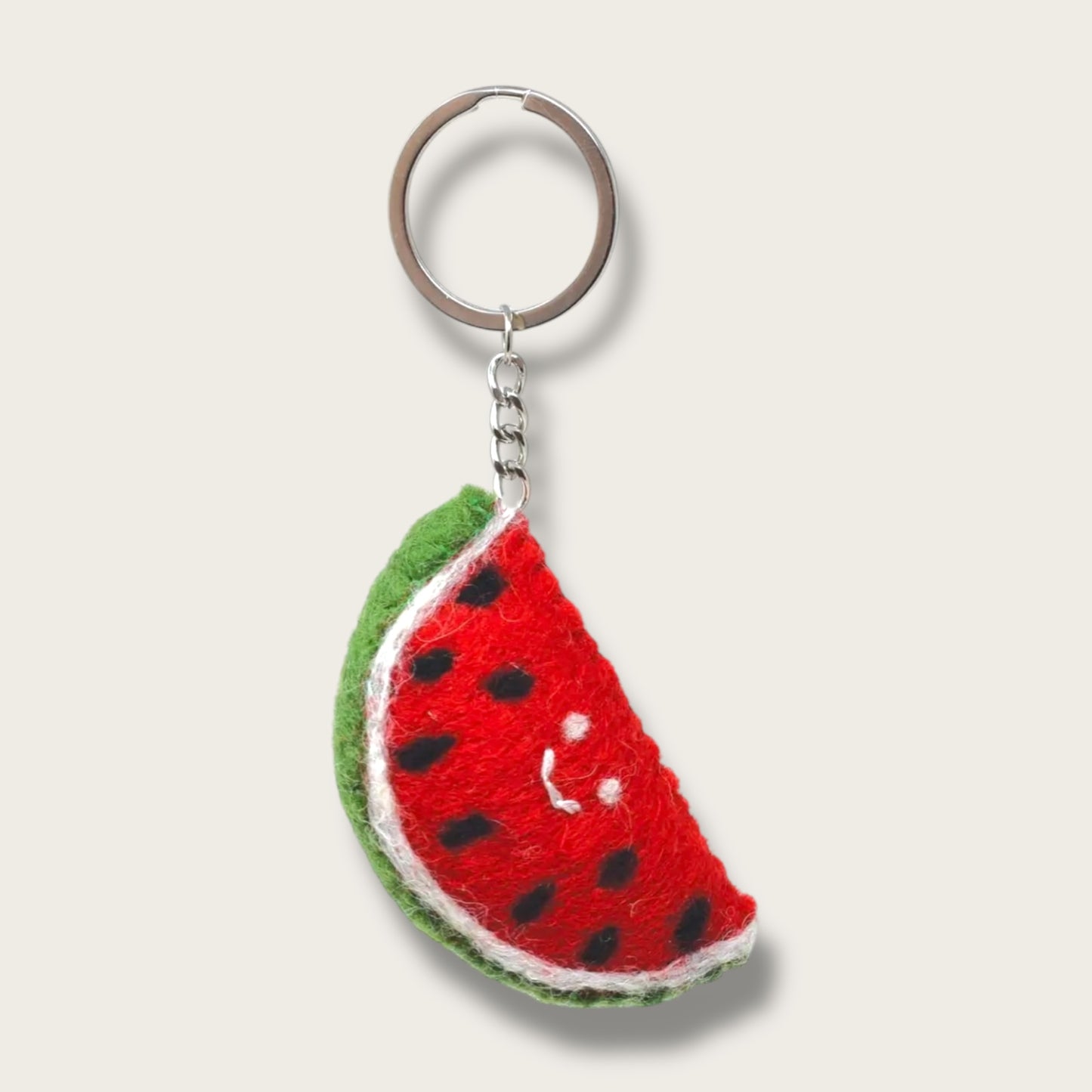 Watermelon Handmade Felt Keychain