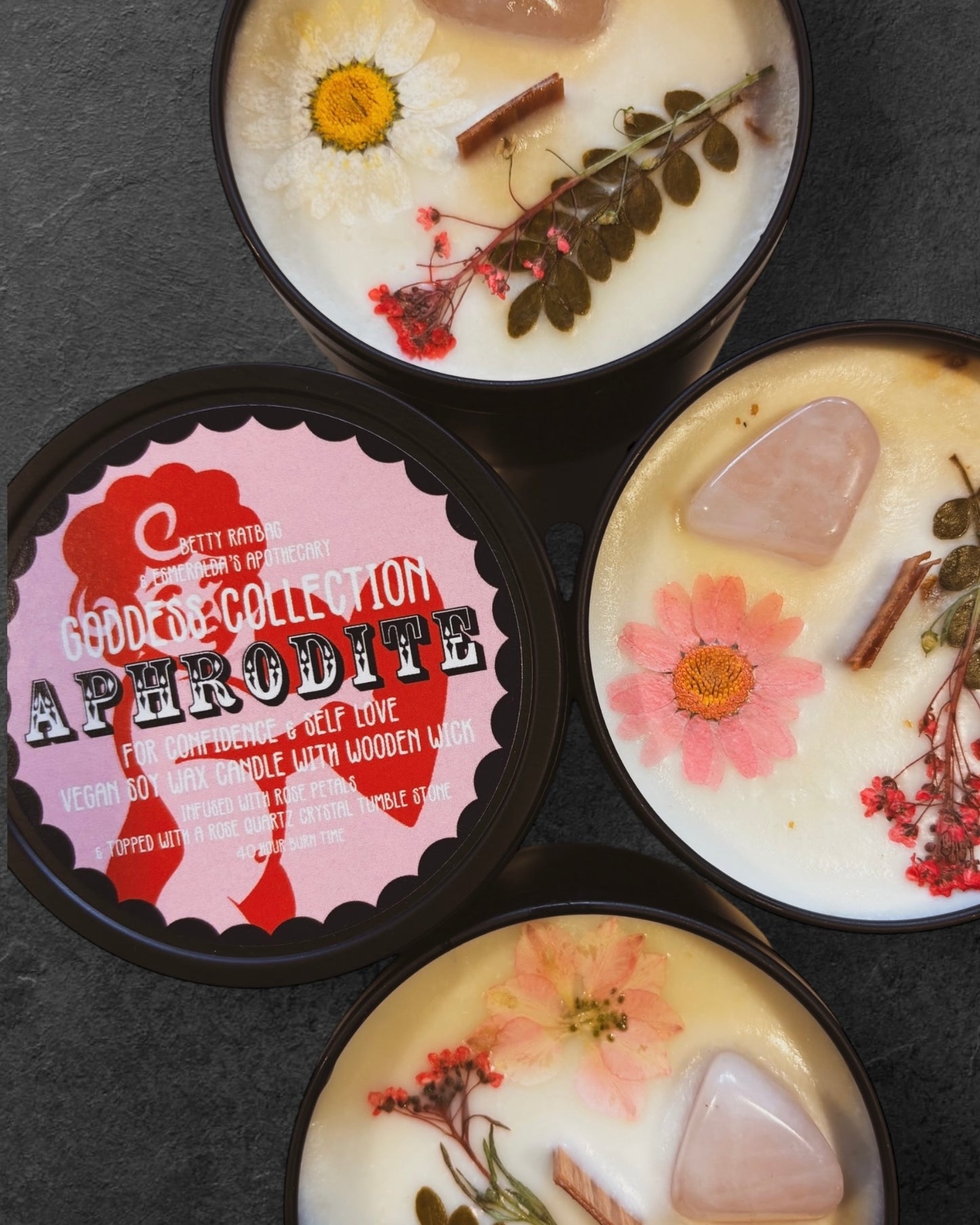 Aphrodite - Rose Quartz Candle 40hrs