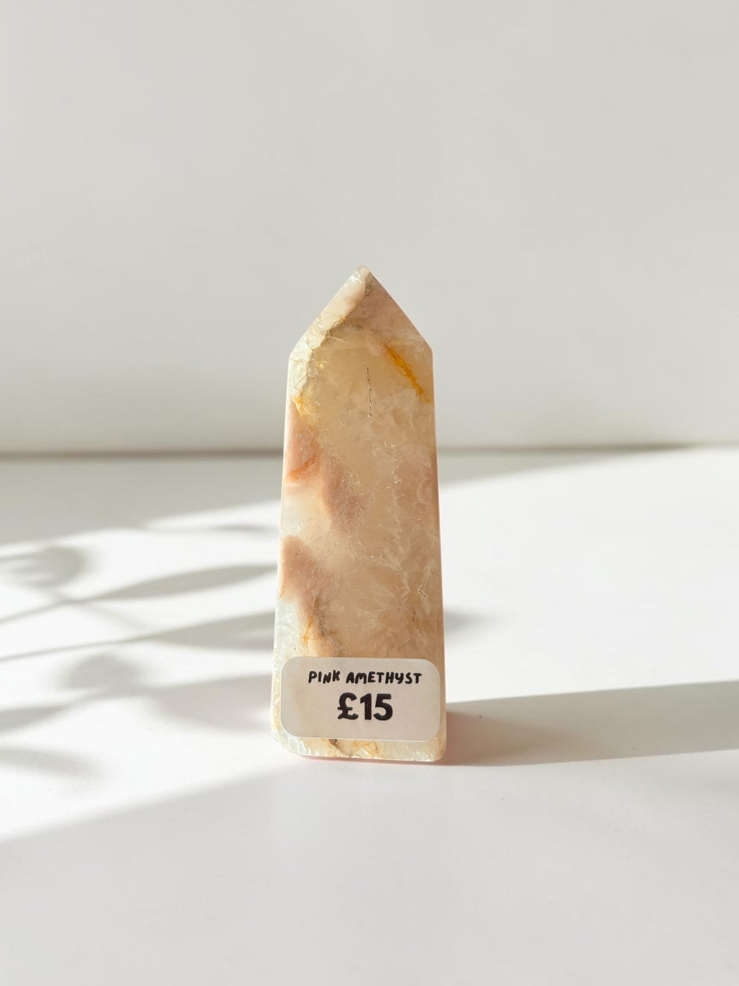 Pink Amethyst Crystal Tower