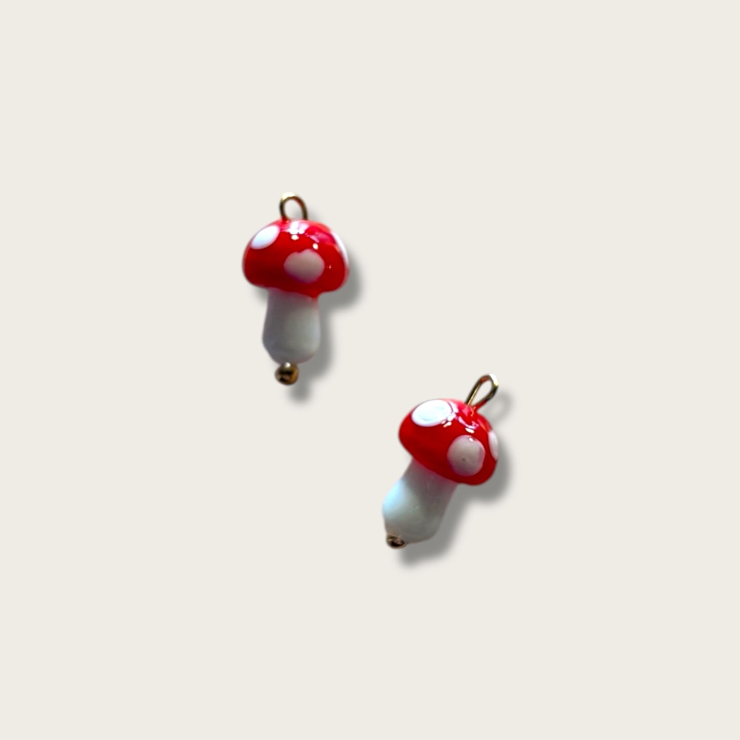 Toadstool Charm 1pc - Gold Tone