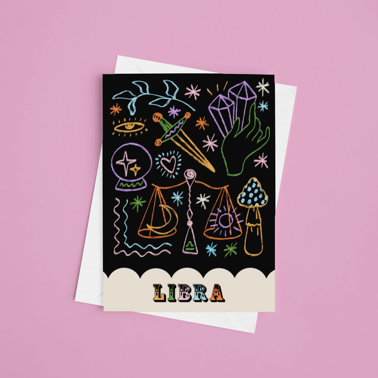 Libra Zodiac Greeting Card