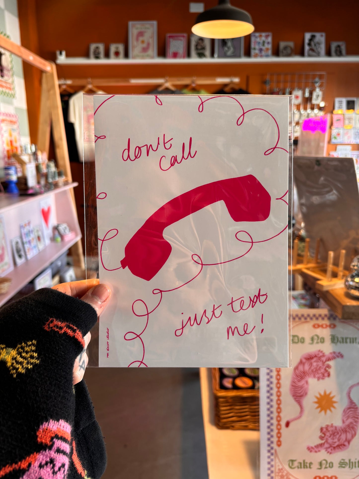 Don’t call me me, just text A5 Print