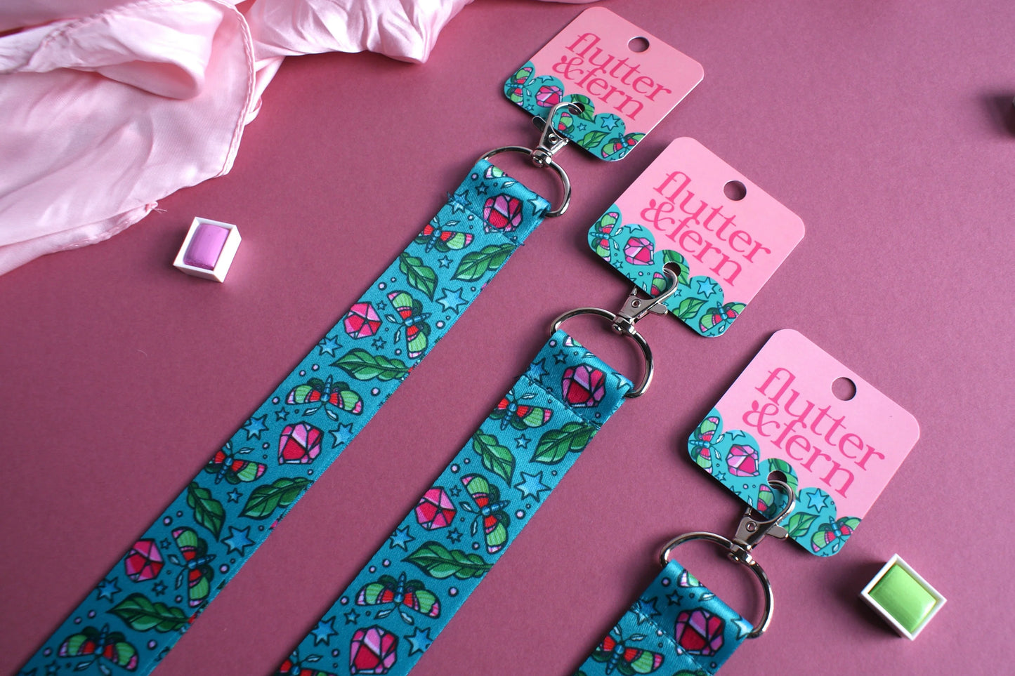 Moths & Crystals Lanyard