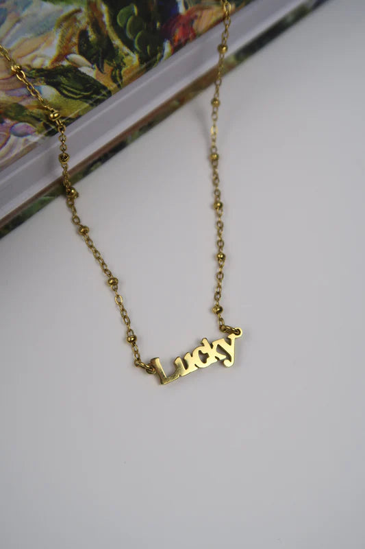 Lucky 18k Gold Plated Necklace