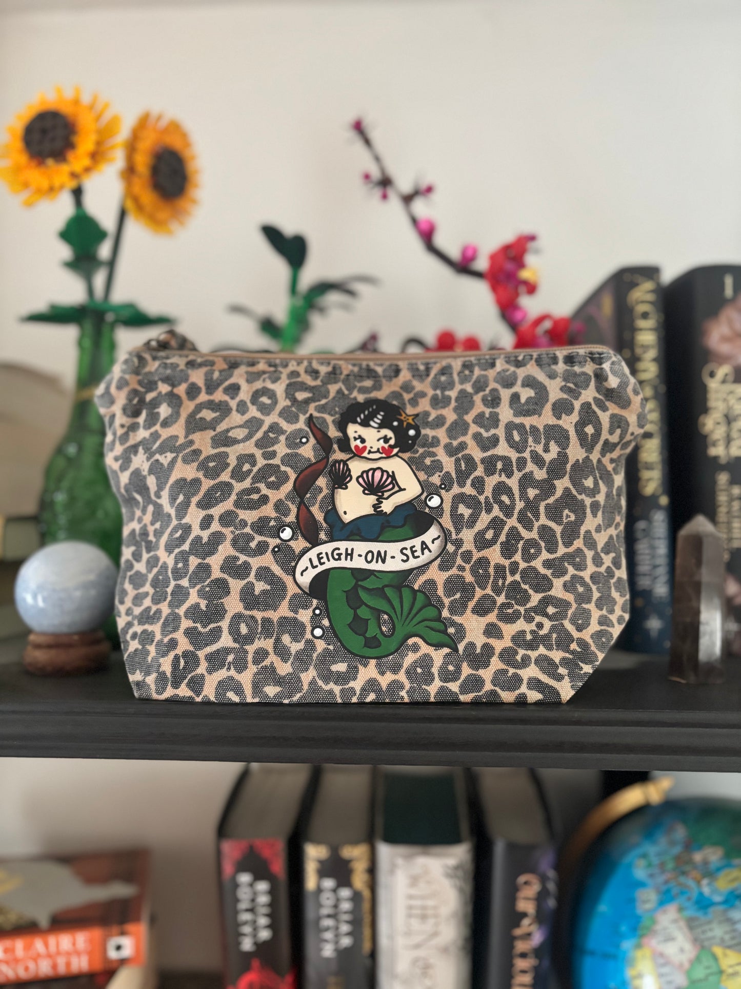 Mermaid Kewpie (Leigh-On-Sea) Leopard Print Pouch (Copy)