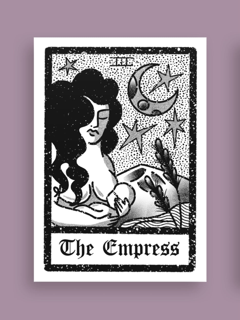 The Empress Tarot Postcard