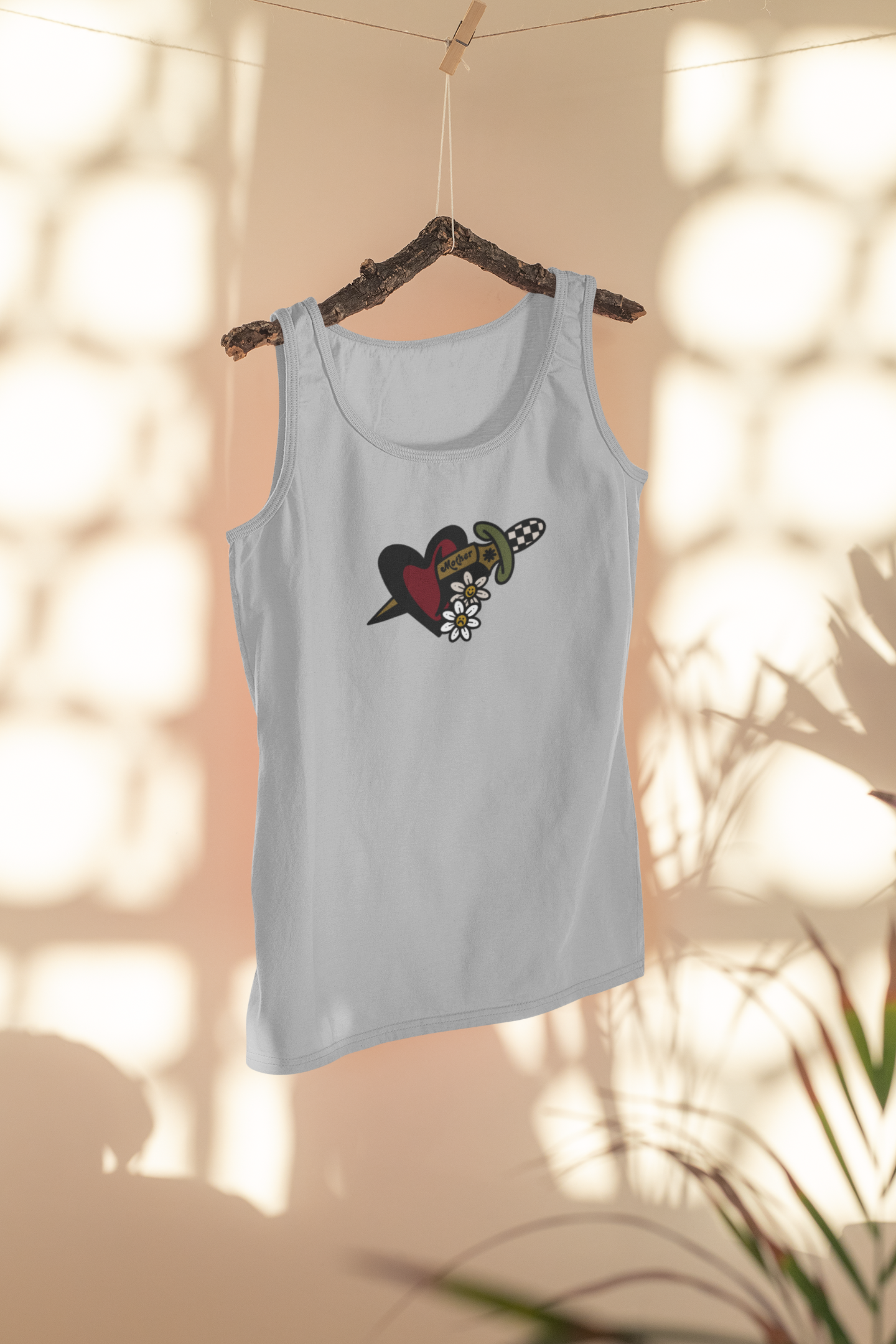 Dagger Embroidered Tank