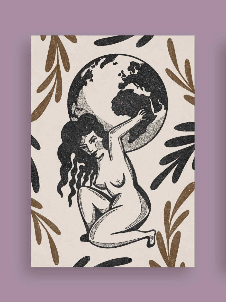 Weight Of The World Postcard