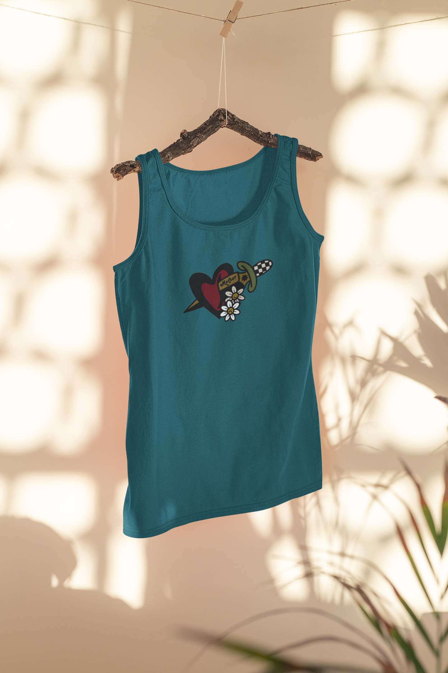 Dagger Embroidered Tank