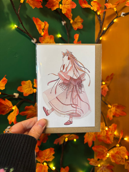 Mari Lywd - Greeting Card