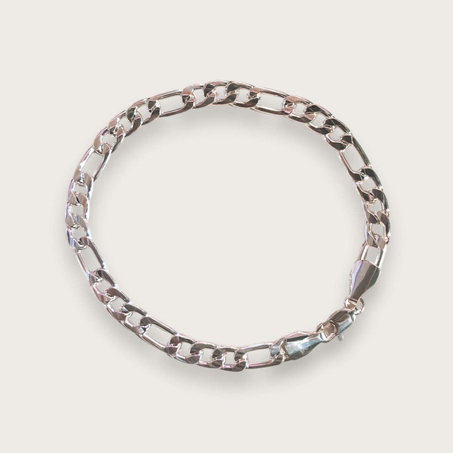 No.04 Bracelet 1pc - Silver Tone