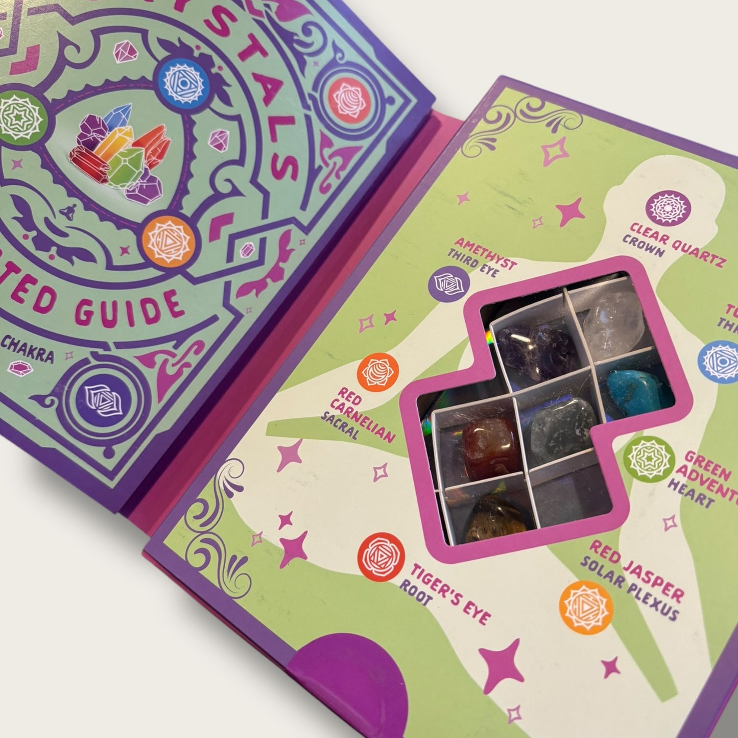 Cystals Illustrated Guide & 7-Piece Crystal Kit