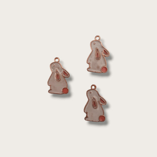 Rabbit Charm 1pc - Gold Tone