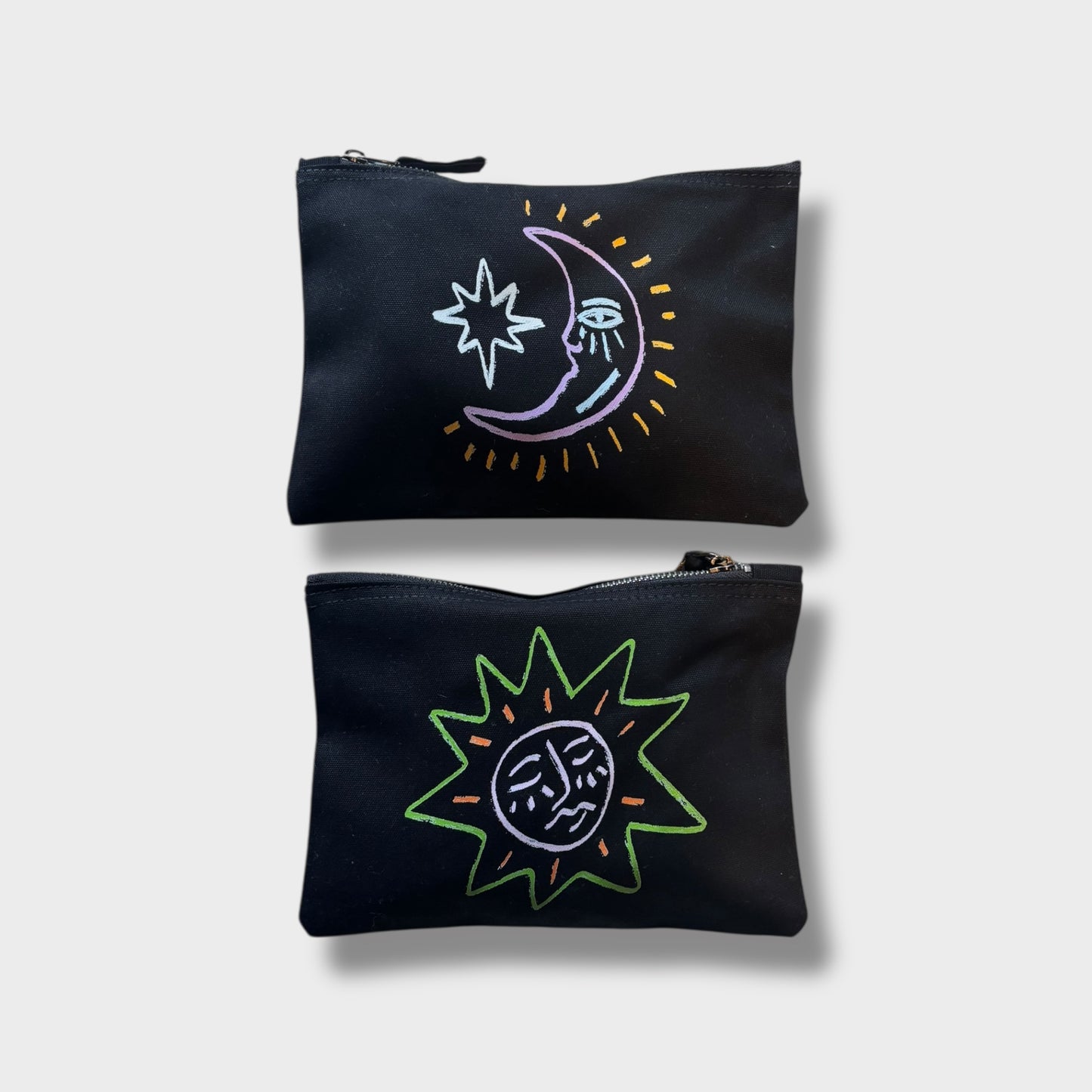 Moon & Sun (Double Sided) Canvas Pouch