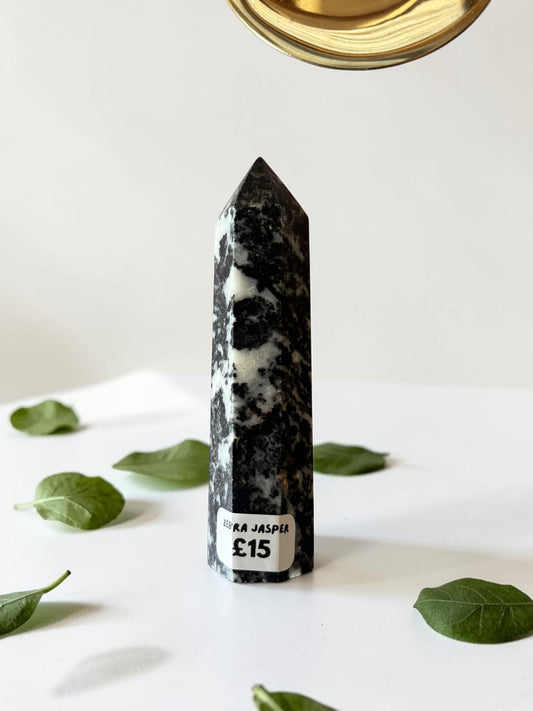 Zebra Jasper Crystal Tower