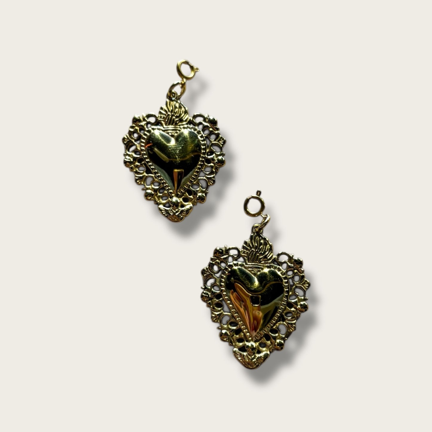 Heart Charm 1pc - 18k Gold Plated