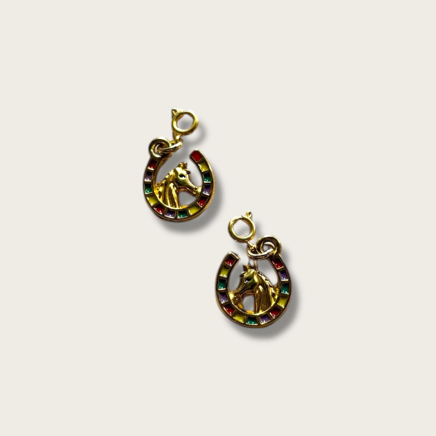 Lucky Horseshoe Charm 1pc - 18k Gold Plated