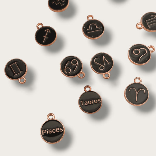 Zodiac Charm 1pc - Gold Tone