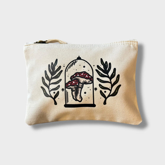 Mushroom Canvas Pouch