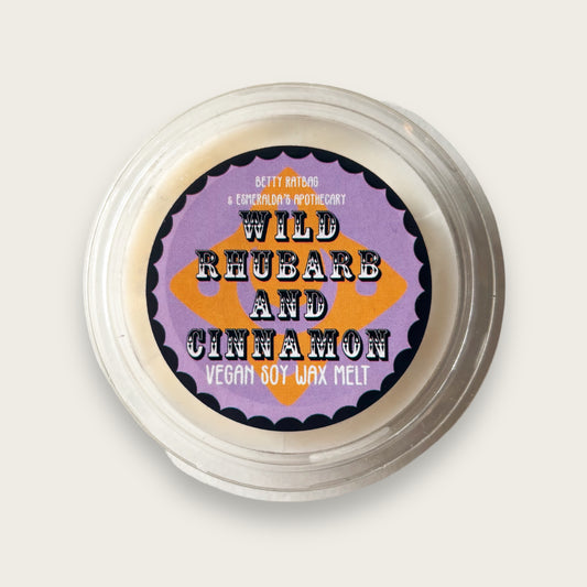 Wild Rhubarb & Cinnamon Wax Melt Pot