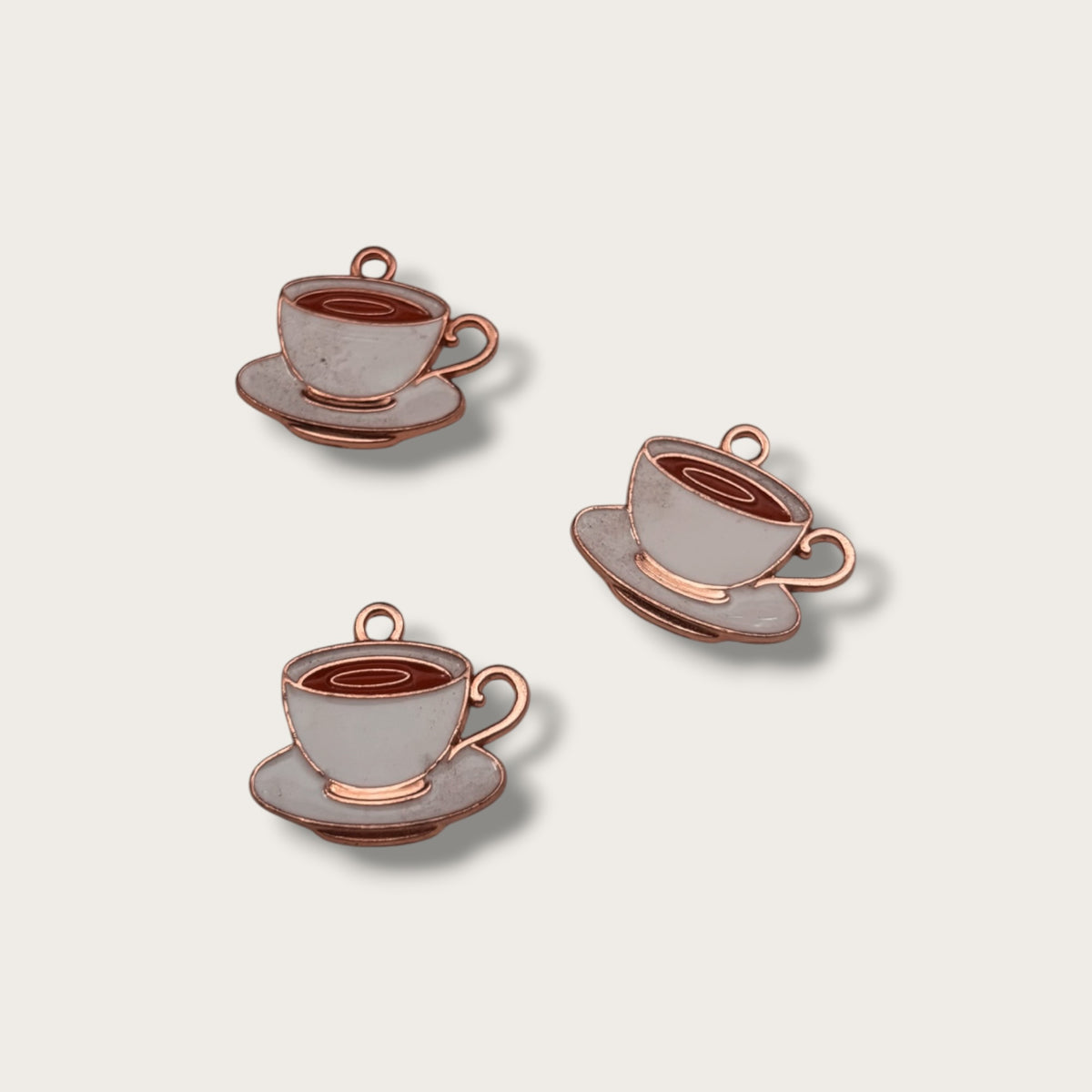 Tea Charm 1pc - Gold Tone