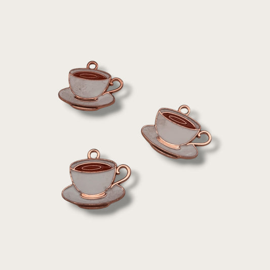 Tea Charm 1pc - Gold Tone