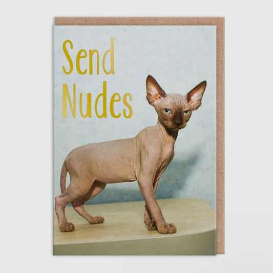 Send Nudes Greeting Card