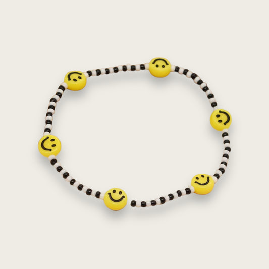 Smiley Beaded Bracelet