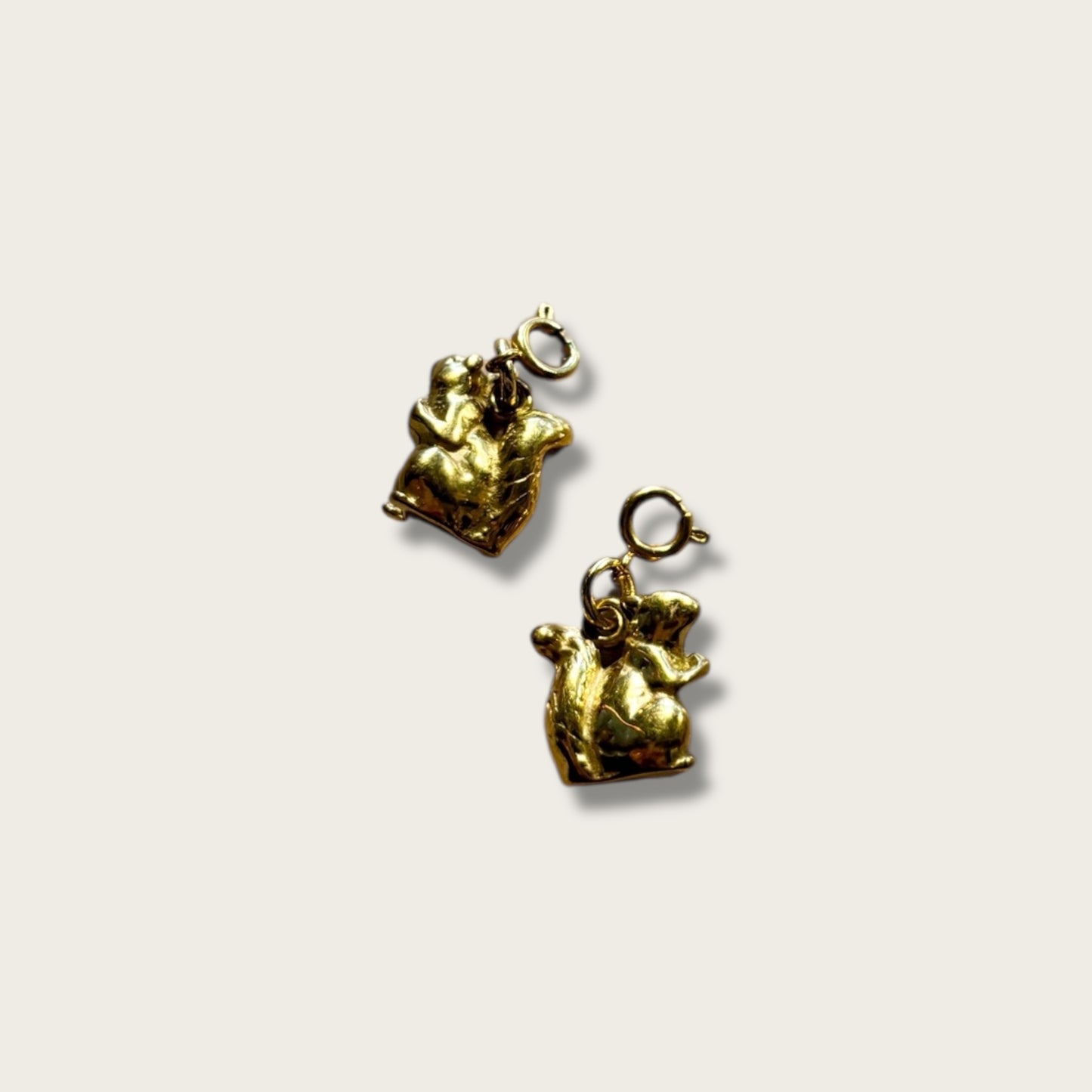 Squirrel Charm 1pc - 18k Gold Plated