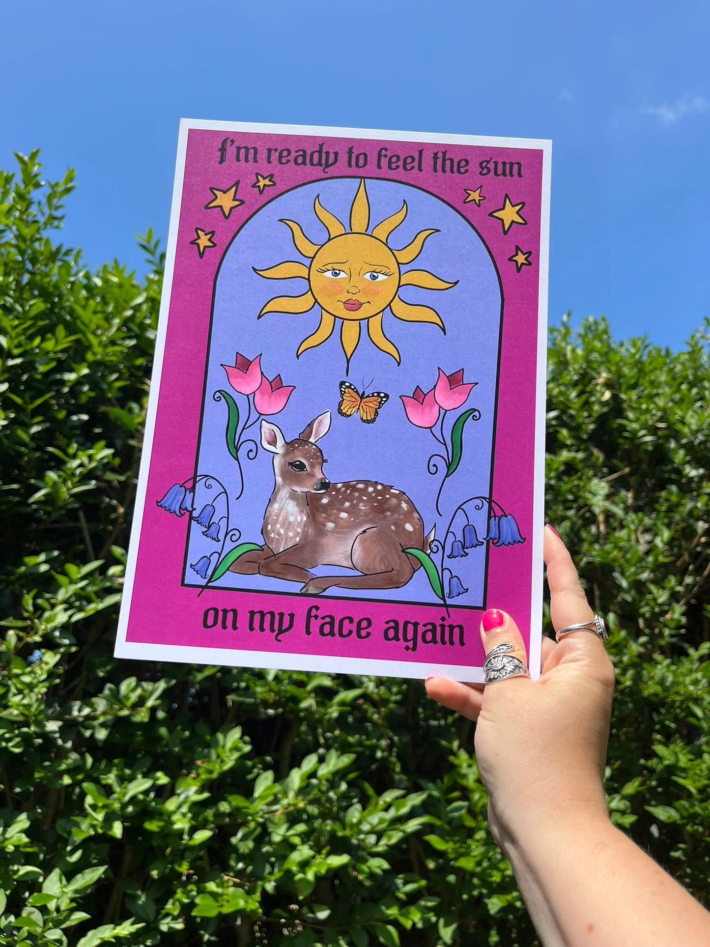 I’m Ready To Feel The Sun A4 Print